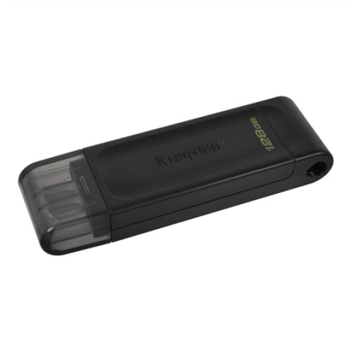 Kingston , USB Flash Drive , DataTraveler 70 , 128 GB , USB Type-C , Black