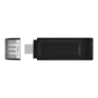 Kingston , USB Flash Drive , DataTraveler 70 , 128 GB , USB 3.2 Gen 1 Type-C , Black