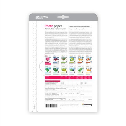ColorWay Photo Paper, 50 sheets , Premium High Glossy , 255 g/m² , 10x15