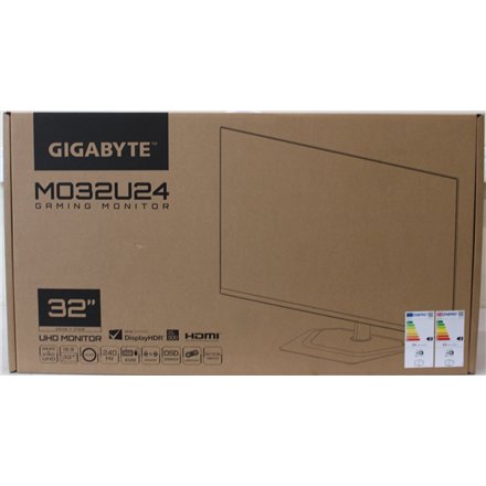 SALE OUT. Gigabyte Gaming Monitor 31,5 OLED MO32U24 , SALE OUT. , Gigabyte MO32U24 OLED , 31.5 , QD-OLED , UHD , 240 Hz , 0.03 ms , 3840 x 2160 pixels , Warranty 36 month(s) , DAMAGED PACKAGING