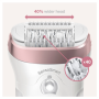 Braun Epilator , SE9730 Silk-epil 9 , Number of power levels 2 , Wet & Dry , White/Pink