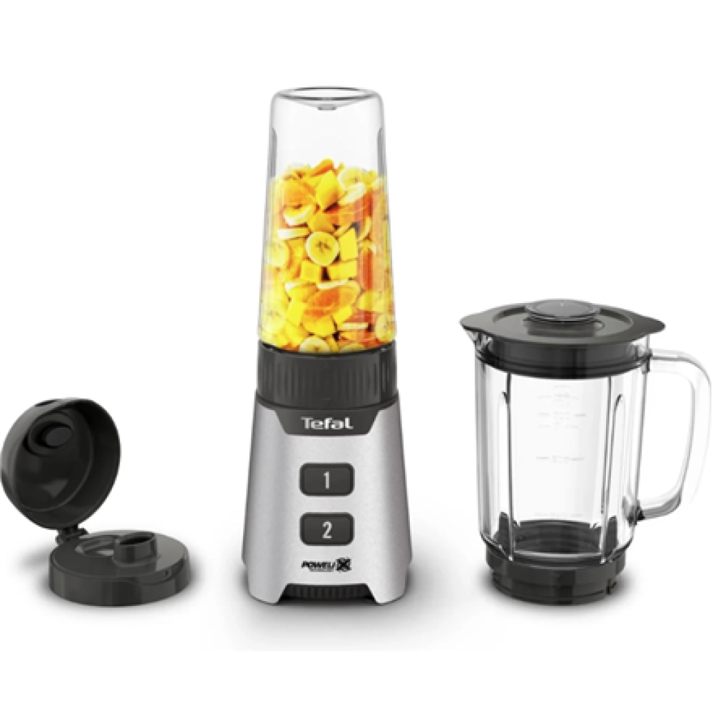 TEFAL Blender , BL16GE30 MiniMix , Tabletop , 400 W , Jar material Glass , Jar capacity 0.7 L , Silver