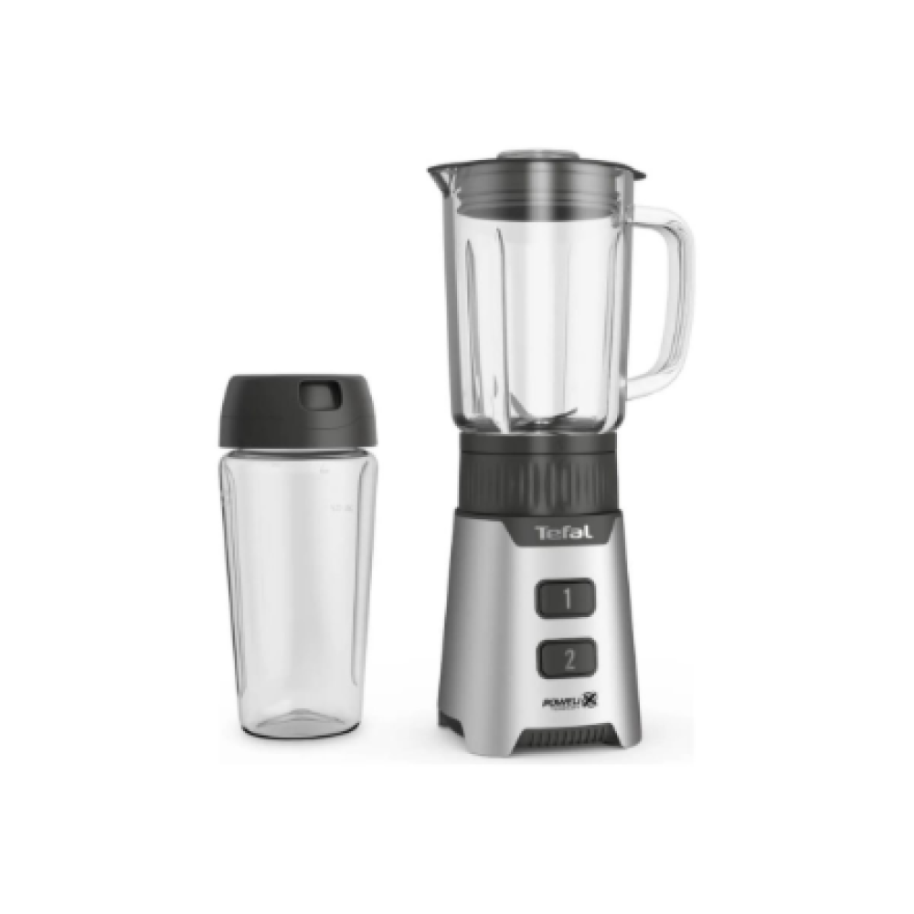 TEFAL Blender , BL16GE30 MiniMix , Tabletop , 400 W , Jar material Glass , Jar capacity 0.7 L , Silver