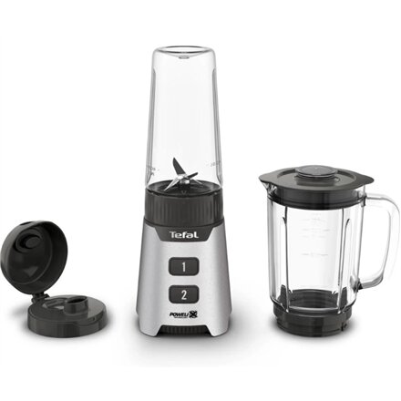 TEFAL Blender , BL16GE30 MiniMix , Tabletop , 400 W , Jar material Glass , Jar capacity 0.7 L , Silver