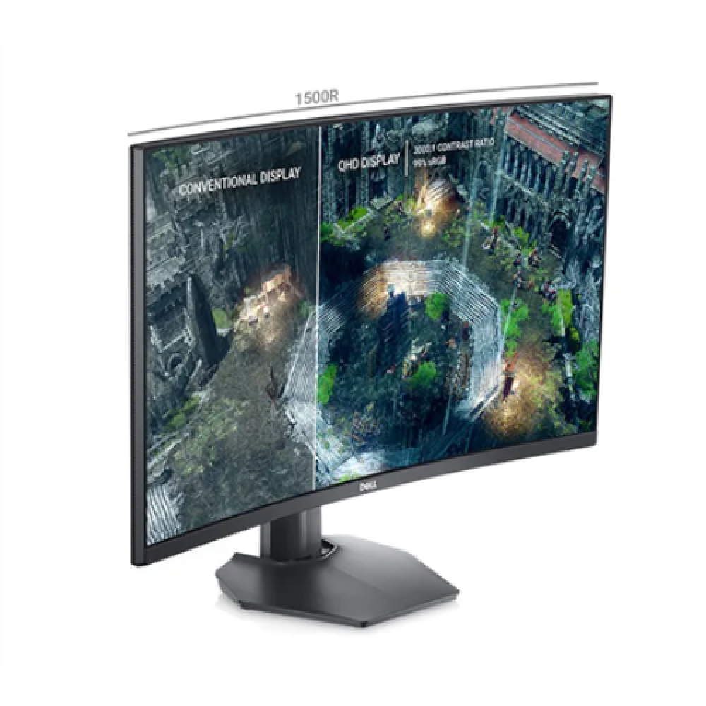 Dell , LCD Curved Gaming Monitor , S2722DGM , 27 , VA , QHD , 16:9 , 165 Hz , 1 ms , 2560 x 1440 , 350 cd/m² , HDMI ports quantity 2 , Black , Warranty 36 month(s)