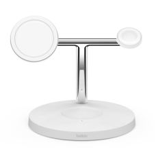 Belkin , Pro MagSafe 3in1 Wireless Charging Stand + AC Power Adapter , BOOST CHARGE