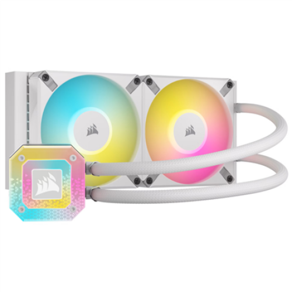Corsair , iCUE H100i ELITE CAPELLIX XT , White , Intel, AMD , CPU Liquid Cooler
