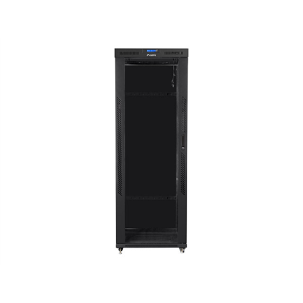 Lanberg , Rack cabinet 19 free-standing 42U/800x800 (flat pack) with glass door, LCD , FF01-8842-12BL , Black