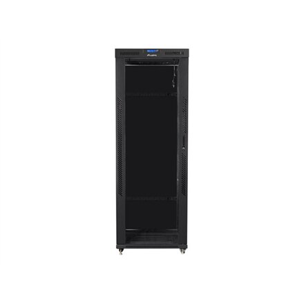 Lanberg , Rack cabinet 19 free-standing 42U/800x800 (flat pack) with glass door, LCD , FF01-8842-12BL , Black