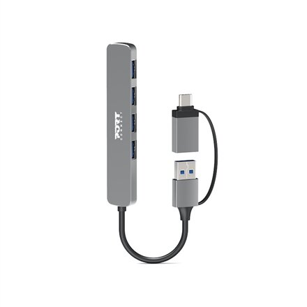 PORT CONNECT , HUB USB-C/USB-A 4 ports USB-A 3.0 5Gbps , 900160
