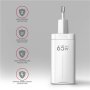 AXAGON GaN wallcharger 3x port (USB-A + 2x USB-C), PD3.0/PPS/QC4+/SFC2.0/AFC/SCP/FCP/Apple, 65W , ACU-DPQ65W