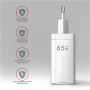 AXAGON GaN wallcharger 3x port (USB-A + 2x USB-C), PD3.0/PPS/QC4+/SFC2.0/AFC/SCP/FCP/Apple, 65W , ACU-DPQ65W