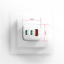 AXAGON GaN wallcharger 3x port (USB-A + 2x USB-C), PD3.0/PPS/QC4+/SFC2.0/AFC/SCP/FCP/Apple, 65W , ACU-DPQ65W