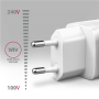 AXAGON GaN wallcharger 3x port (USB-A + 2x USB-C), PD3.0/PPS/QC4+/SFC2.0/AFC/SCP/FCP/Apple, 65W , ACU-DPQ65W