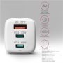 AXAGON GaN wallcharger 3x port (USB-A + 2x USB-C), PD3.0/PPS/QC4+/SFC2.0/AFC/SCP/FCP/Apple, 65W , ACU-DPQ65W