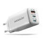 AXAGON GaN wallcharger 3x port (USB-A + 2x USB-C), PD3.0/PPS/QC4+/SFC2.0/AFC/SCP/FCP/Apple, 65W , ACU-DPQ65W