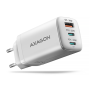 AXAGON GaN wallcharger 3x port (USB-A + 2x USB-C), PD3.0/PPS/QC4+/SFC2.0/AFC/SCP/FCP/Apple, 65W , ACU-DPQ65W
