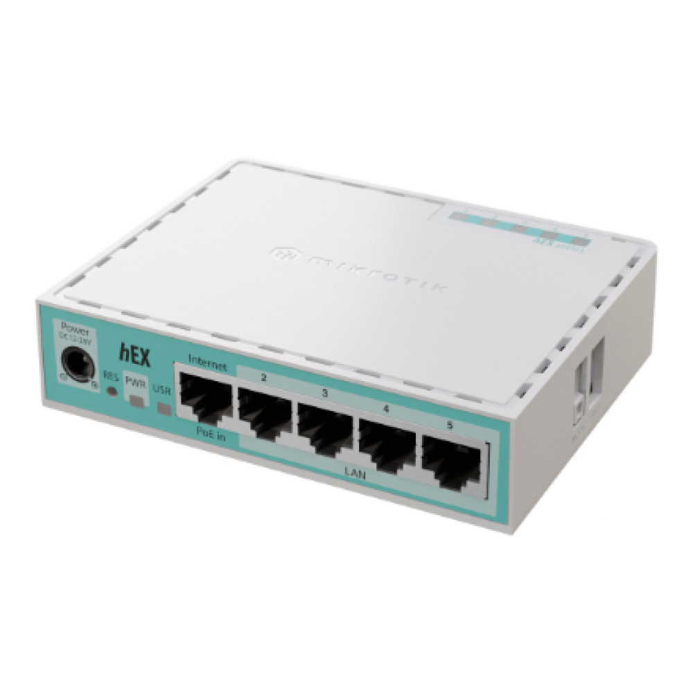MikroTik RouterBOARD hEX , E50UG , 10/100/1000 Mbit/s , Ethernet LAN (RJ-45) ports 5 , Mesh Support No , MU-MiMO No , No mobile broadband