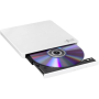 H.L Data Storage , Ultra Slim Portable DVD-Writer , GP60NW60 , Interface USB 2.0 , DVD±R/RW , CD read speed 24 x , CD write speed 24 x , White , Desktop/Notebook