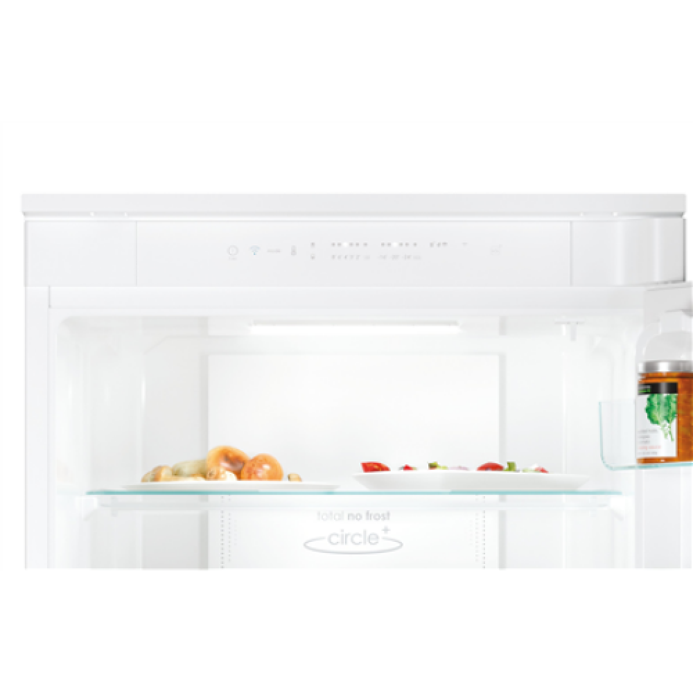 Candy Refrigerator CCUBT5519EW Energy efficiency class E, Built-in, Combi, Height 193.5 cm, No Frost system, Fridge net capacity 219 L, Freezer net capacity 62 L, Display, 33 dB, White
