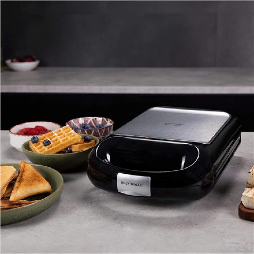 Cecotec Sandwich Maker , RocknToast Family 3in1 , 1500 W , Number of plates 3 , Black