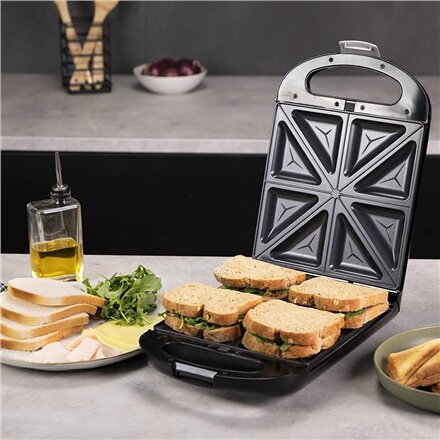 Cecotec Sandwich Maker , RocknToast Family 3in1 , 1500 W , Number of plates 3 , Black