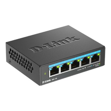 D-Link , DMS-105/E , 5-Port 2.5G Multi-Gigabit Desktop Switch , Desktop , Unmanaged