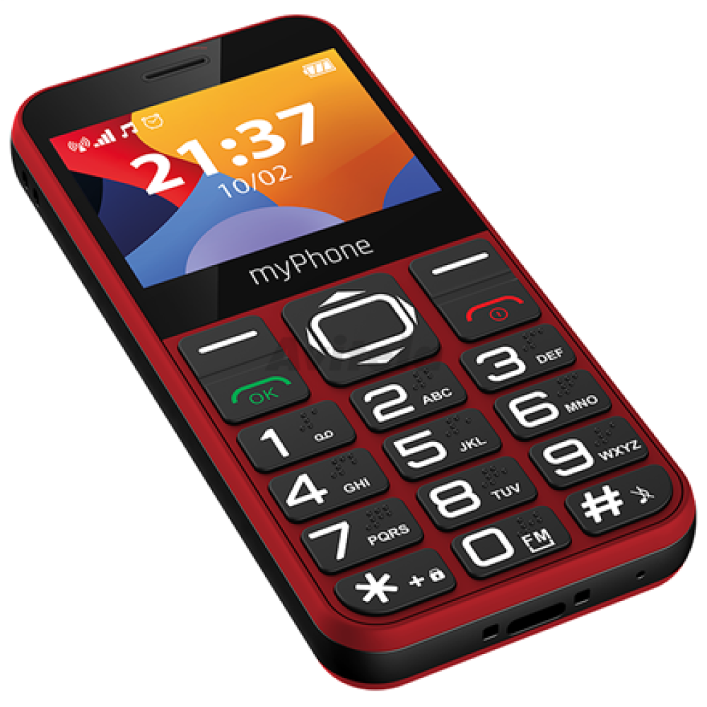 myPhone , Halo 3 , Red , 2.31 , IPS , 32 MB , 32 MB , Single SIM , Main camera resolution 0.3 MP , 1000 mAh