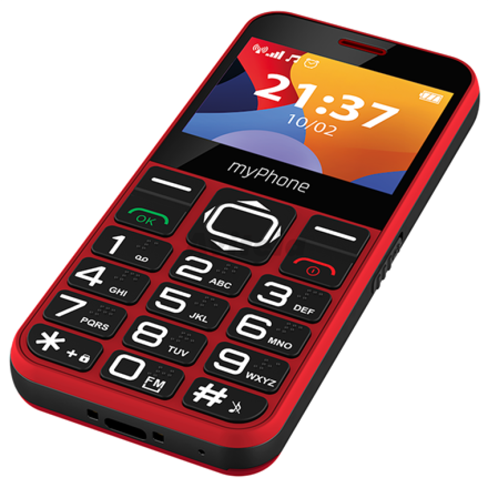 myPhone , Halo 3 , Red , 2.31 , IPS , 32 MB , 32 MB , Single SIM , Main camera resolution 0.3 MP , 1000 mAh