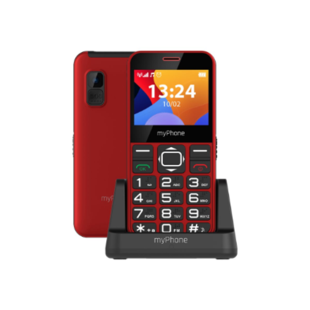 myPhone , Halo 3 , Red , 2.31 , IPS , 32 MB , 32 MB , Single SIM , Main camera resolution 0.3 MP , 1000 mAh
