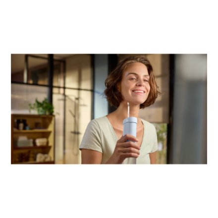 Philips Oral Irrigator , HX3333/24 Compact Flosser 1000 , 200 ml , Number of heads 1 , Blue