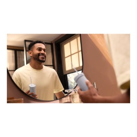 Philips Oral Irrigator , HX3333/24 Compact Flosser 1000 , 200 ml , Number of heads 1 , Blue