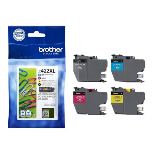 Brother LC422XLVALDR , Ink Cartridge , Black, Cyan, Magenta, Yellow