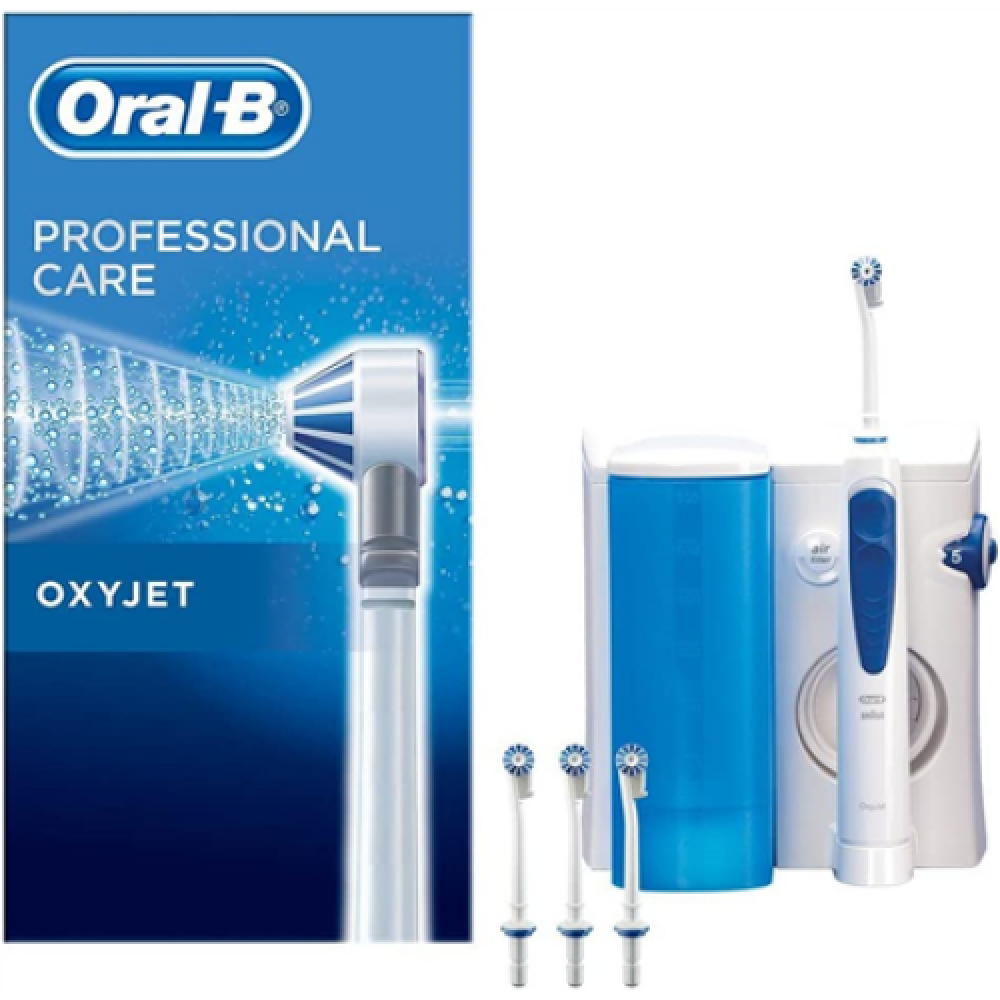 Oral-B , MD 20 OxyJet , Oral Irrigator , 600 ml , Number of heads 4 , White/Blue