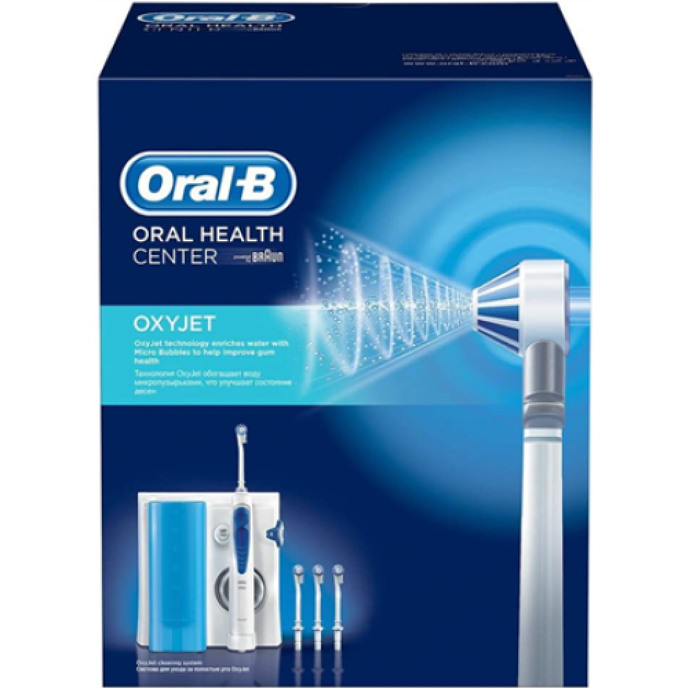 Oral-B , MD 20 OxyJet , Oral Irrigator , 600 ml , Number of heads 4 , White/Blue