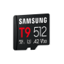 Samsung microSDXC UHS-I Card , T9 , 512 GB , microSD , Flash memory class U3, V30, A2