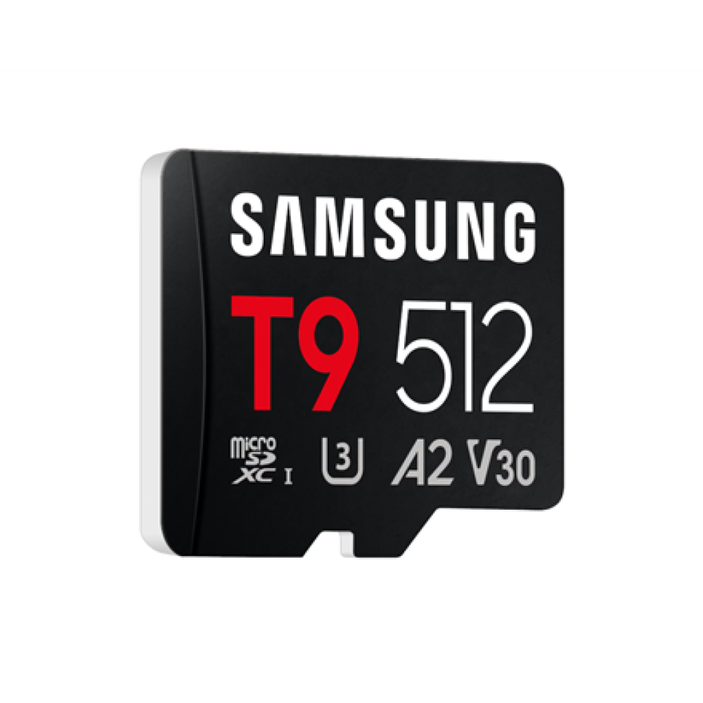 Samsung microSDXC UHS-I Card , T9 , 512 GB , microSD , Flash memory class U3, V30, A2