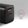 AXAGON Sil wallcharger 2x port (USB-A + USB-C), 30W , ACU-PQ30