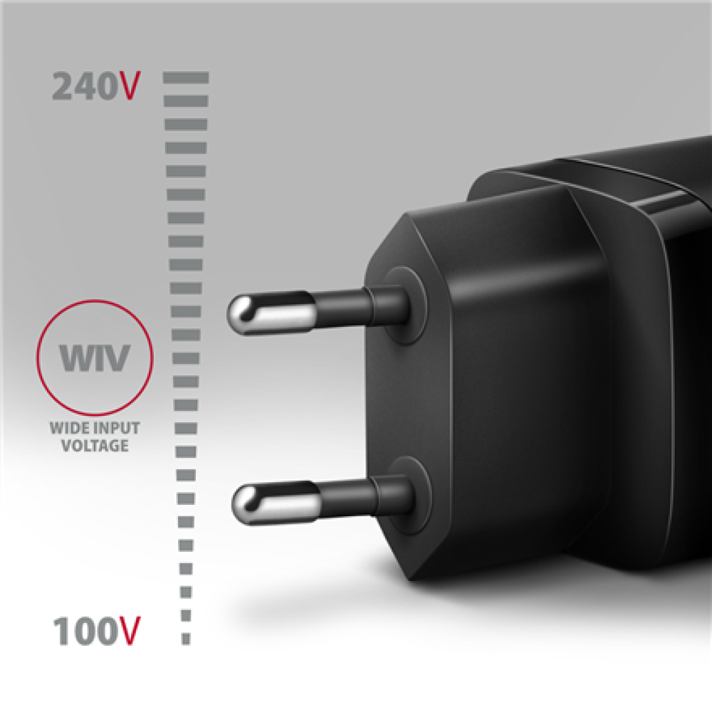 AXAGON Sil wallcharger 2x port (USB-A + USB-C), 30W , ACU-PQ30