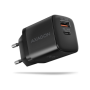 AXAGON Sil wallcharger 2x port (USB-A + USB-C), 30W , ACU-PQ30