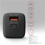 AXAGON Sil wallcharger 2x port (USB-A + USB-C), 30W , ACU-PQ30