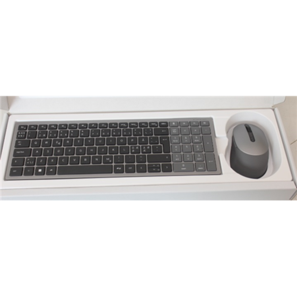 SALE OUT. Dell Keyboard and Mouse KM7120W Wireless Pan-Nordic DEMO, MARK ON KEYBOARD BOTTOM , Dell Keyboard and Mouse , KM7120W , Keyboard and Mouse Set , Wireless , Batteries included , NORD , DEMO, MARK ON KEYBOARD BOTTOM , Bluetooth , Titan Gray , Nume