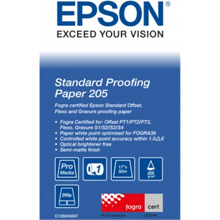 C13S045007 , Bond Paper Bright , White , 205 g/m² , 432 mm x 50 m