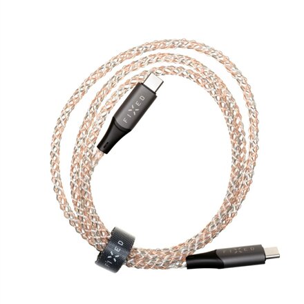 Fixed , Glowing Charging Cable USB-C/USB-C, PD support, Rainbow , FIXDLED-CC-RA