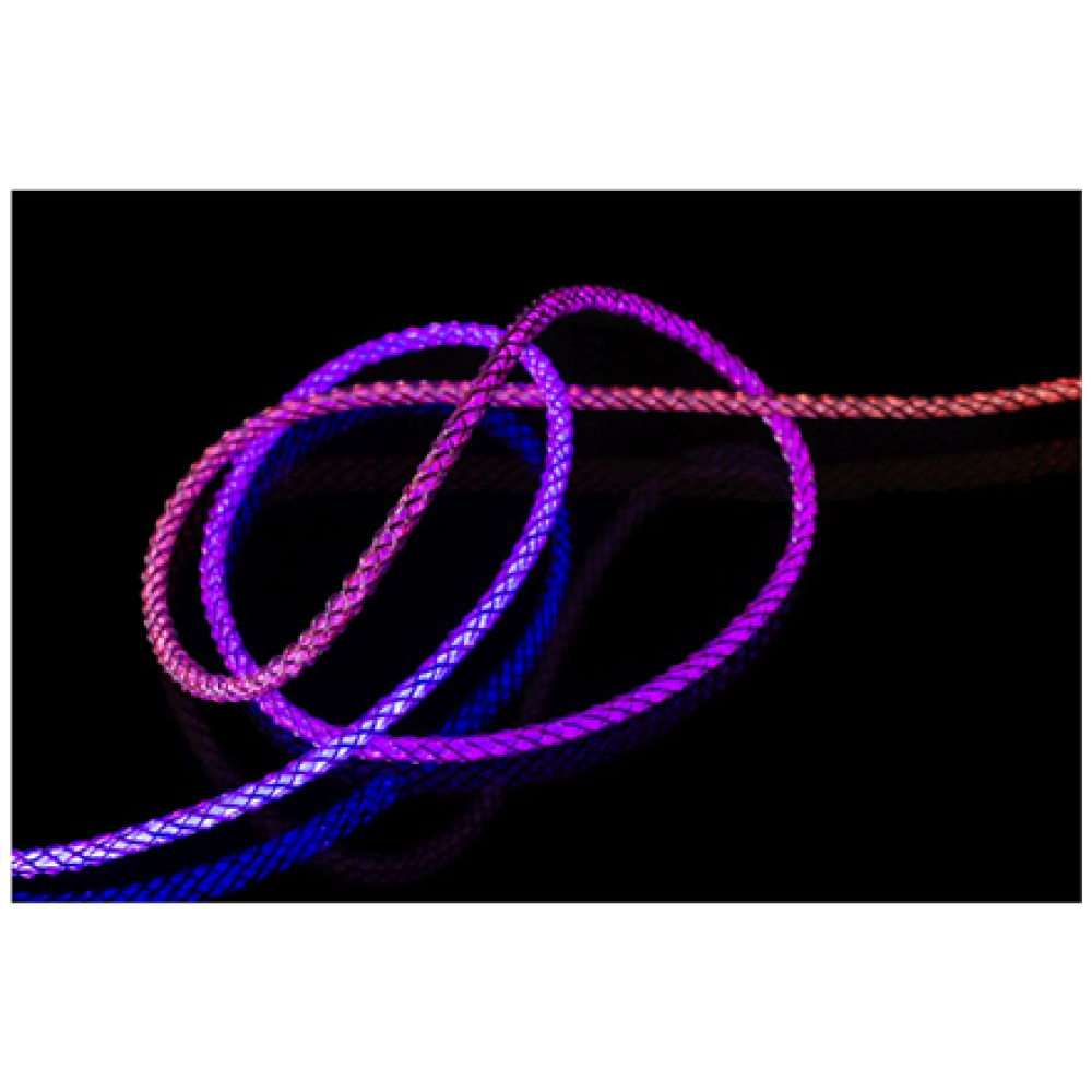 Fixed , Glowing Charging Cable USB-C/USB-C, PD support, Rainbow , FIXDLED-CC-RA