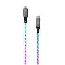Fixed , Glowing Charging Cable USB-C/USB-C, PD support, Rainbow , FIXDLED-CC-RA