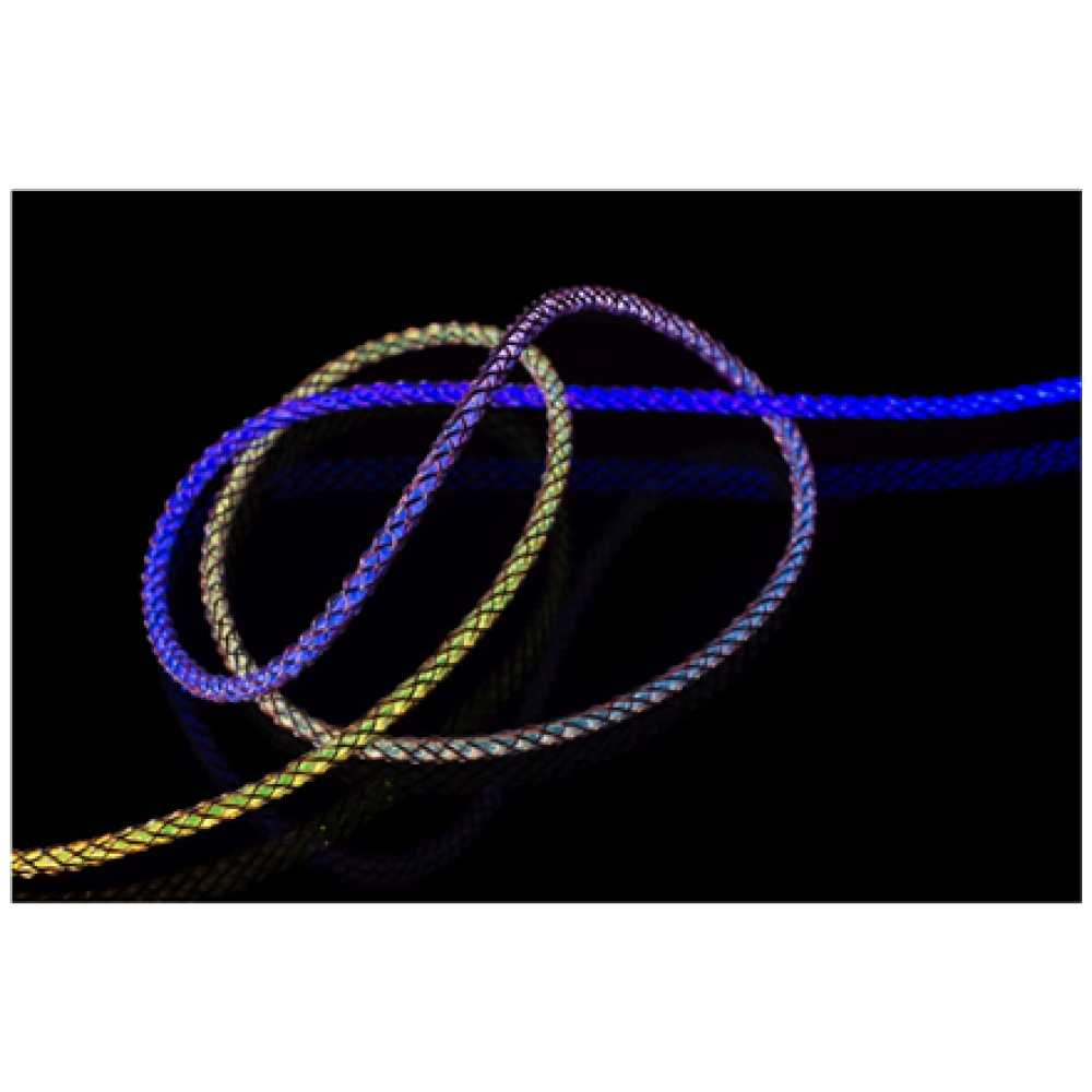 Fixed , Glowing Charging Cable USB-C/USB-C, PD support, Rainbow , FIXDLED-CC-RA
