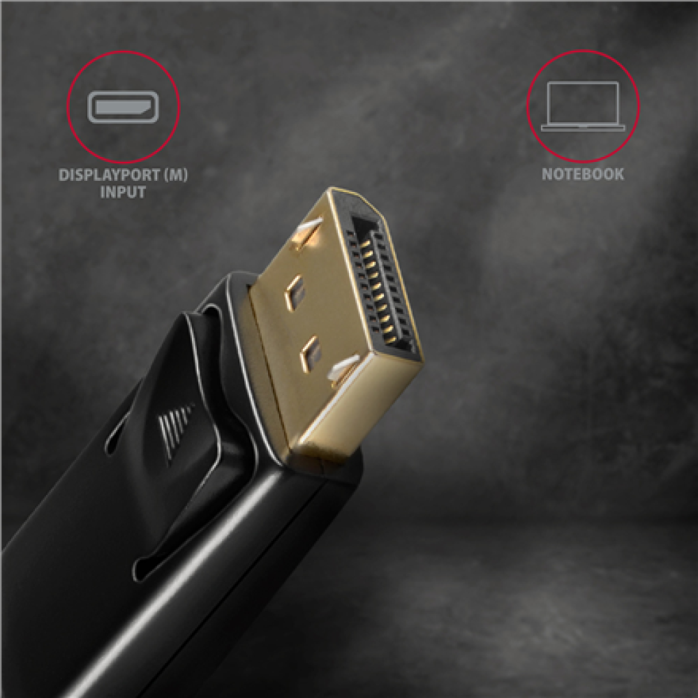 AXAGON , Active cable , DisplayPort to HDMI , 1.8 m