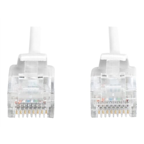 CAT 6 U-UTP Slim patch cord , Patch cord , Transparent red coloured connector for easy identification of Category 6 (250 MHz). Inner conductors: Copper (Cu) , Grey , 2 m , Modular RJ45 (8/8) plug