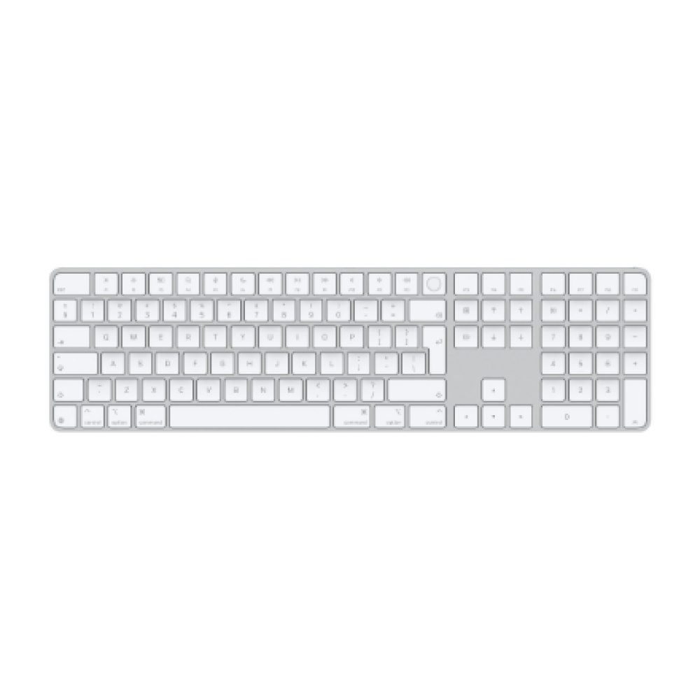 Apple Magic Keyboard with Touch ID and Numeric Keypad , Keyboard , Wireless , English , White